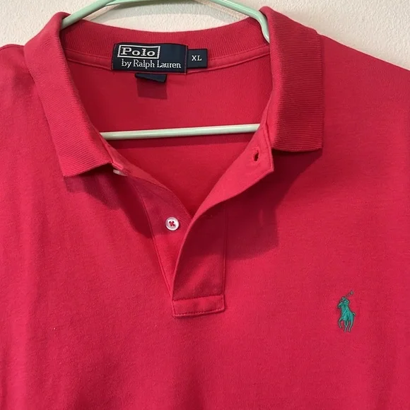 Ralph Lauren Men's Red Polo Shirt - Picture 2 of 4